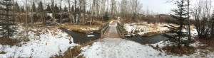 Cochrane winter trail pano